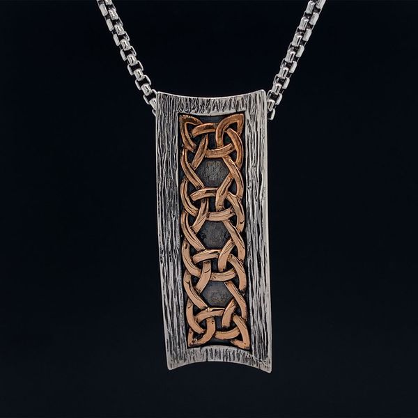 Keith Jack Celtic Sterling Silver And Bronze Scavaig Pendant Geralds Jewelry Oak Harbor, WA