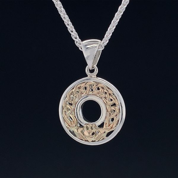 Keith Jack Celtic Small Claddagh Pendant Geralds Jewelry Oak Harbor, WA