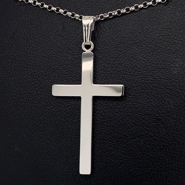 Sterling Silver Cross Pendant with Chain Geralds Jewelry Oak Harbor, WA