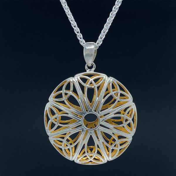 Keith Jack Celtic Double Sided Daisy Pendant Geralds Jewelry Oak Harbor, WA