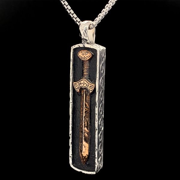Keith Jack Celtic Framed Viking Sword Pendant, Large Image 2 Geralds Jewelry Oak Harbor, WA