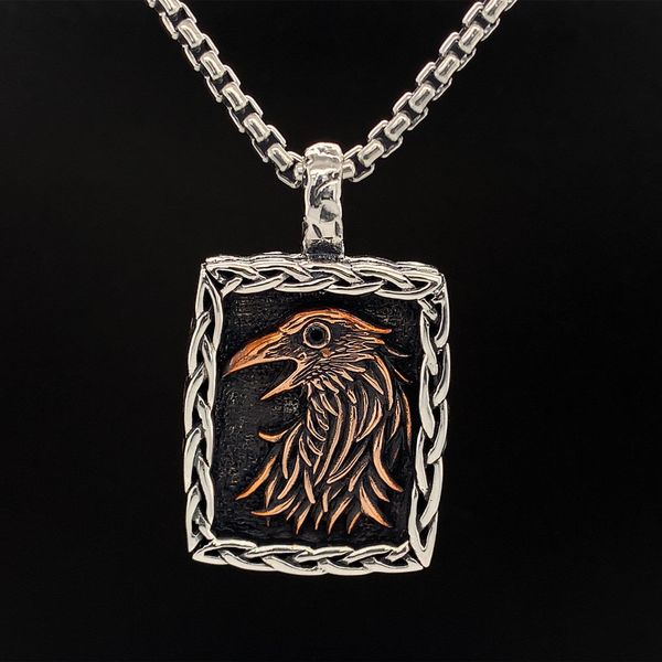 Keith Jack Celtic Raven Pendant,  Medium Geralds Jewelry Oak Harbor, WA