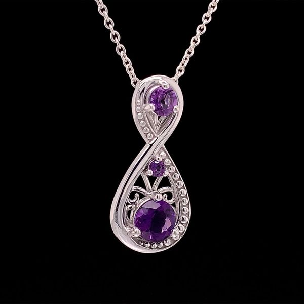 Amethyst Infinity Inspired Pendant Image 2 Geralds Jewelry Oak Harbor, WA