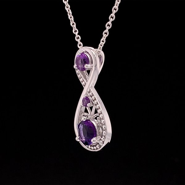 Amethyst Infinity Inspired Pendant Image 3 Geralds Jewelry Oak Harbor, WA