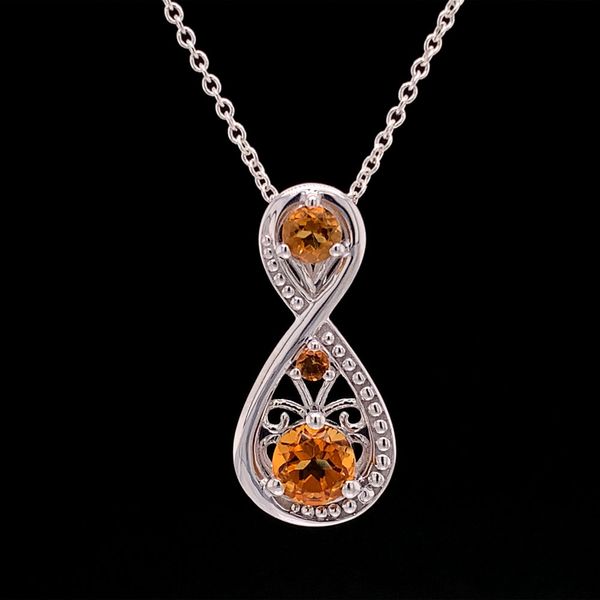 Citrine Infinity Inspired Pendant Geralds Jewelry Oak Harbor, WA
