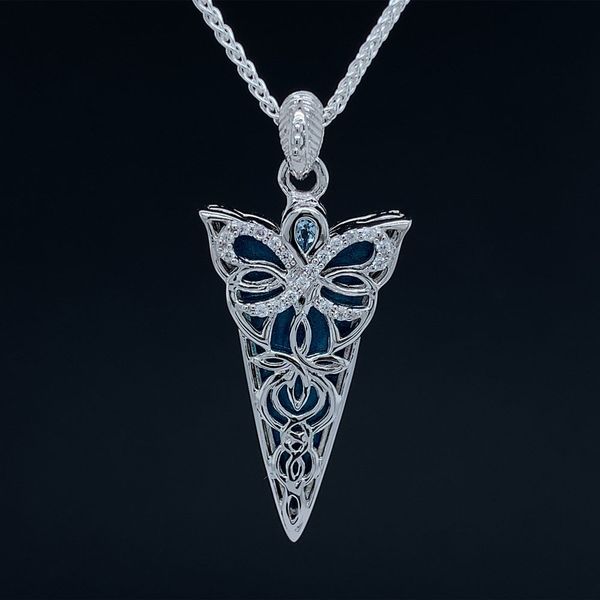 Keith Jack Celtic Butterfly Reversible Enamel Pendant Geralds Jewelry Oak Harbor, WA