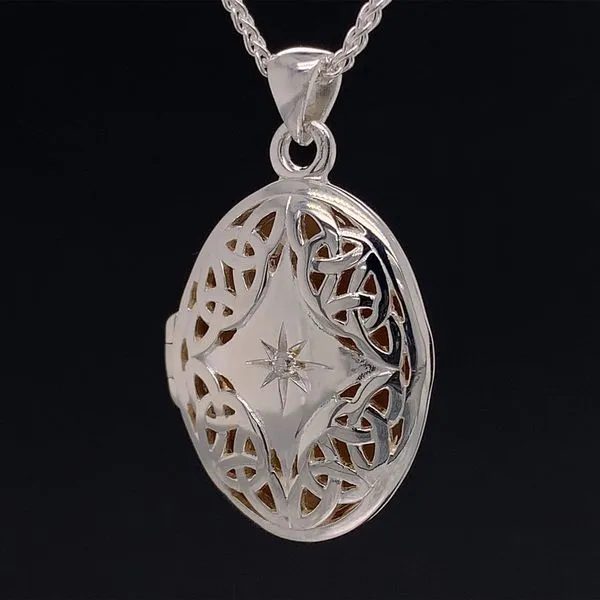 Keith Jack Celtic Trinity Diamond Locket Geralds Jewelry Oak Harbor, WA