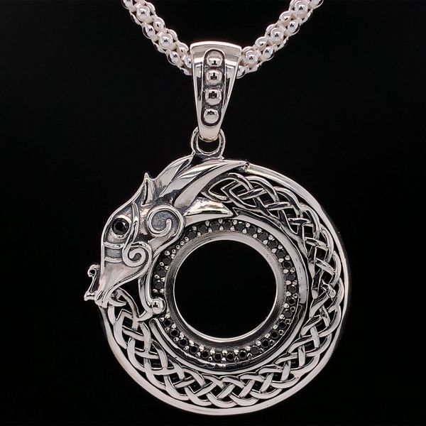 Keith Jack Celtic Sterling Silver Dragon Pendant Geralds Jewelry Oak Harbor, WA