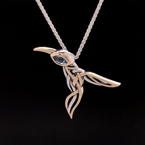 Keith Jack Celtic Hummingbird Pendant Image 3 Geralds Jewelry Oak Harbor, WA