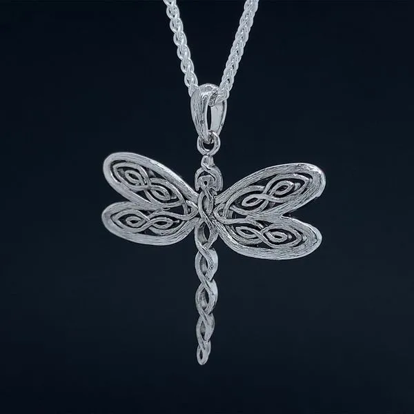 Keith Jack Celtic Dragonfly Pendant Image 2 Geralds Jewelry Oak Harbor, WA