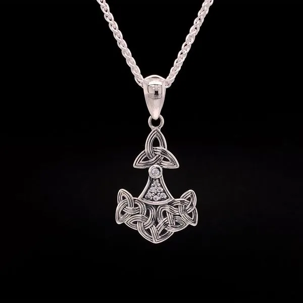 Keith Jack Celtic Sterling Silver Thor's Hammer Small Pendant Geralds Jewelry Oak Harbor, WA