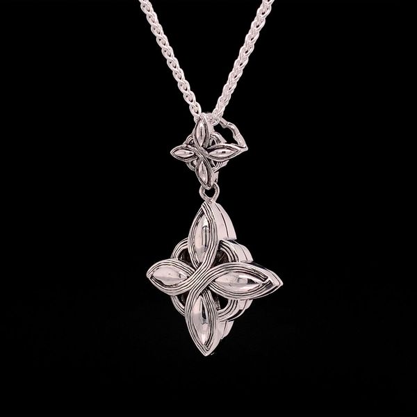 Keith Jack Celtic Double Star Celestial Pendant Image 2 Geralds Jewelry Oak Harbor, WA