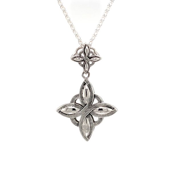 Keith Jack Celtic Double Star Celestial Pendant Image 4 Geralds Jewelry Oak Harbor, WA