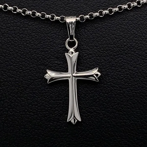Embossed Sterling Silver Cross Pendant Geralds Jewelry Oak Harbor, WA
