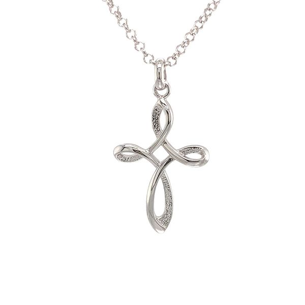 Sterling Silver Ribbon Cross Image 4 Geralds Jewelry Oak Harbor, WA