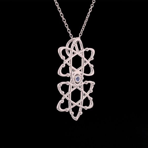 Atom Yogo Sapphire Pendant Image 3 Geralds Jewelry Oak Harbor, WA