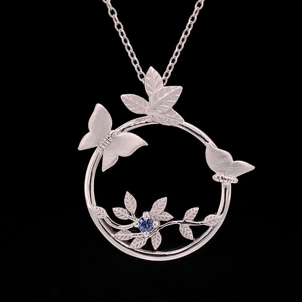 Large Butterfly Circle Pendant Geralds Jewelry Oak Harbor, WA