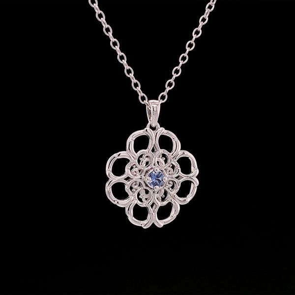Filigree Flower Yogo Pendant Image 3 Geralds Jewelry Oak Harbor, WA