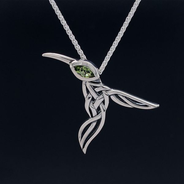 Keith Jack Celtic Peridot Hummingbird Pendant Geralds Jewelry Oak Harbor, WA