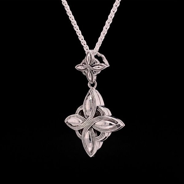 Keith Jack Celtic Double Star Celestial Pendant Image 2 Geralds Jewelry Oak Harbor, WA