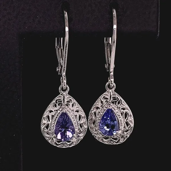 Tanzanite Lever Back Dangle Earrings Geralds Jewelry Oak Harbor, WA