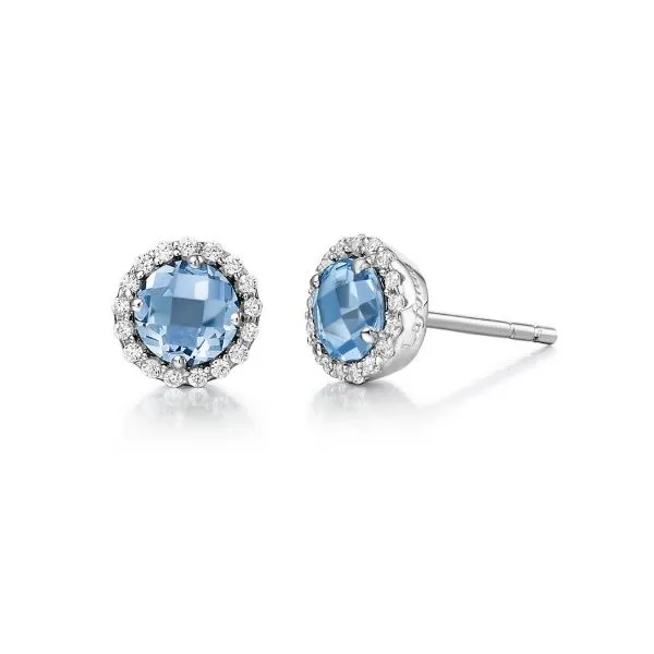 Lafonn Blue Topaz and Lassaire Earrings Geralds Jewelry Oak Harbor, WA