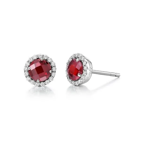 Lafonn Garnet and Lassaire Earrings Geralds Jewelry Oak Harbor, WA