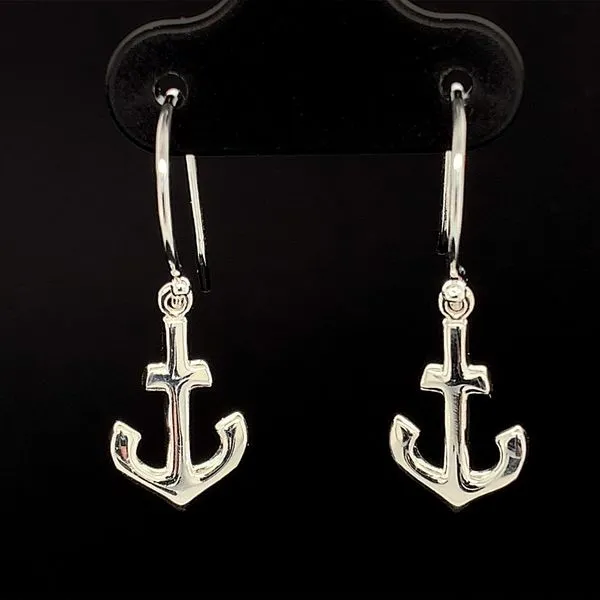 Petite Sterling Silver Anchor Earrings Geralds Jewelry Oak Harbor, WA
