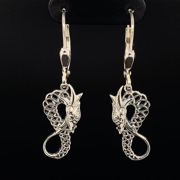 Keith Jack Celtic Sterling Silver Dragon Earrings Geralds Jewelry Oak Harbor, WA