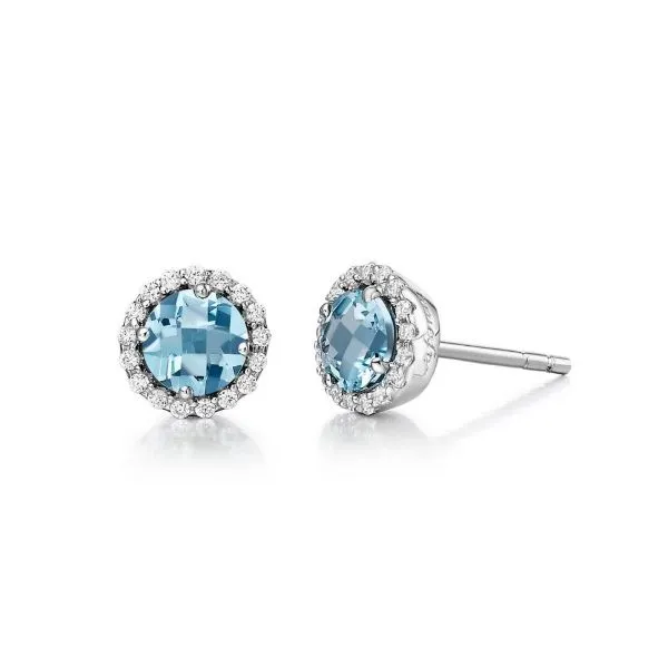 Lafonn Simulated Aquamarine and Lassaire Earrings Geralds Jewelry Oak Harbor, WA