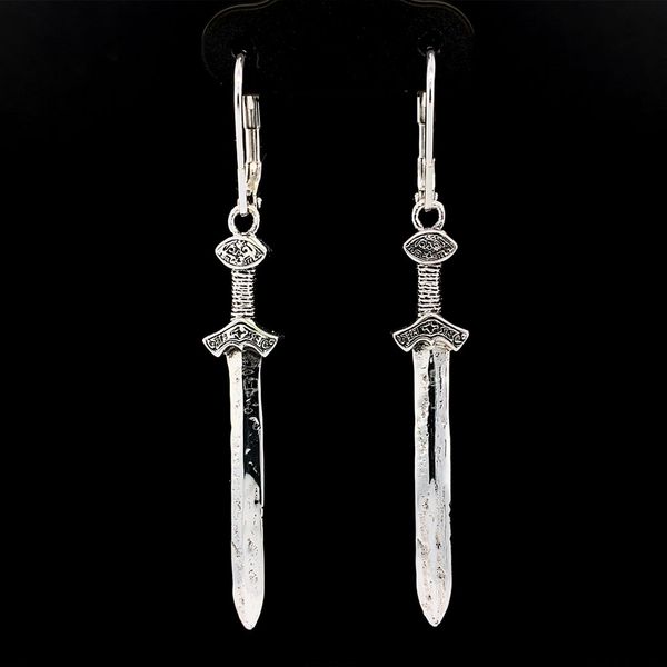 Keith Jack Celtic Silver Viking Drop Sword Earrings Geralds Jewelry Oak Harbor, WA