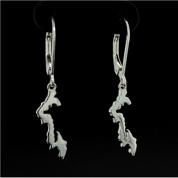 Whidbey Island Earrings in Sterling Silver Image 2 Geralds Jewelry Oak Harbor, WA