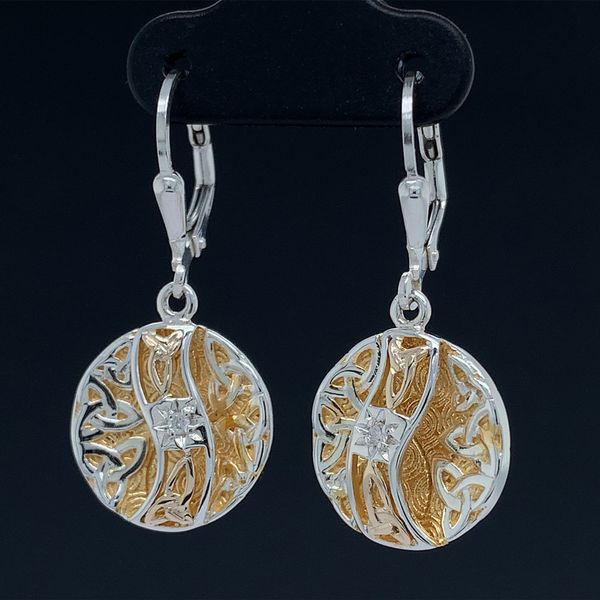 Keith Jack Celtic Faerie Pool Diamond Earrings Image 2 Geralds Jewelry Oak Harbor, WA