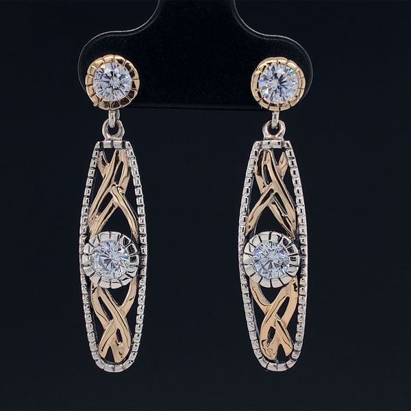 Keith Jack Celtic Brave Heart Earrings, White Cubic Zirconia Geralds Jewelry Oak Harbor, WA