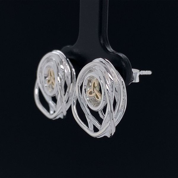 Keith Jack Celtic Cradle Of Life Post Earrings Image 2 Geralds Jewelry Oak Harbor, WA