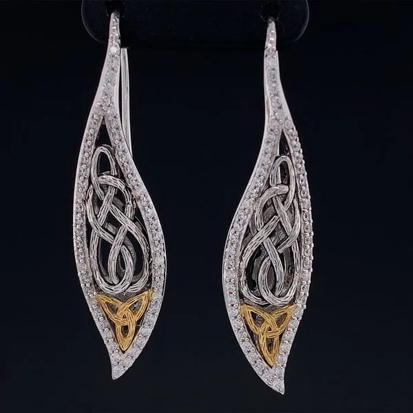 Keith Jack Celtic Leaf Hook Earrings Geralds Jewelry Oak Harbor, WA