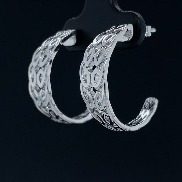 Keith Jack Celtic Sterling Silver Bridge Post Earrings Image 2 Geralds Jewelry Oak Harbor, WA