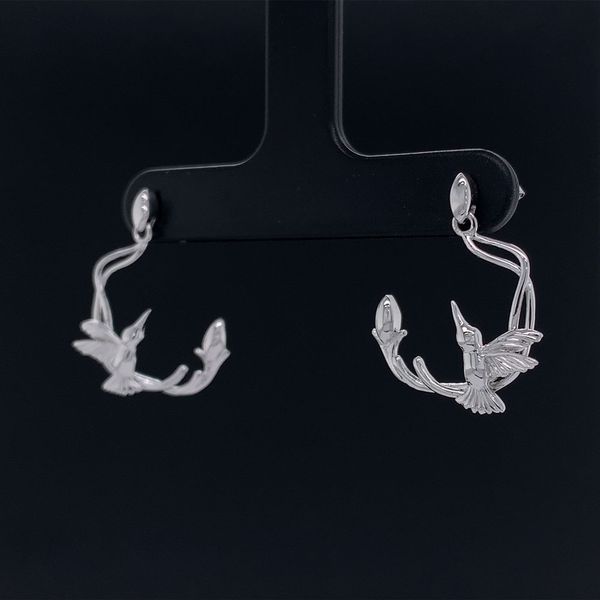 Keith Jack Celtic Silver Hummingbird Post Earrings Image 2 Geralds Jewelry Oak Harbor, WA