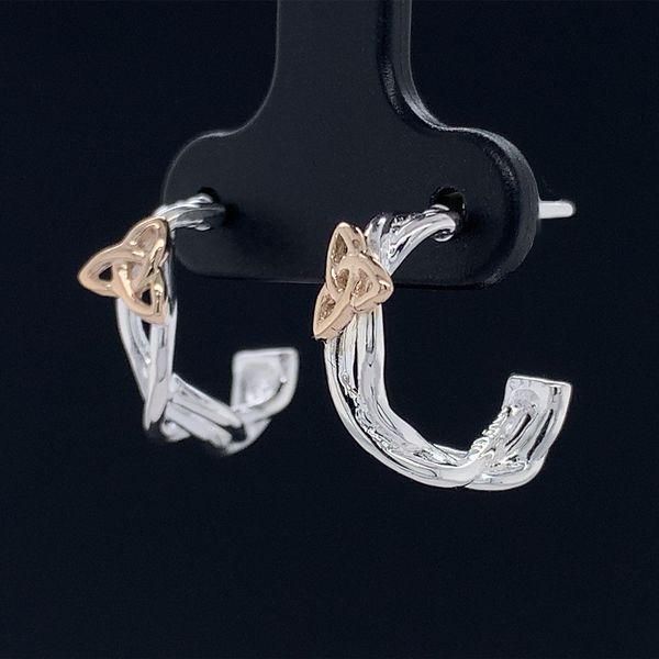 Keith Jack Celtic Infinity Knot Post Earrings Image 2 Geralds Jewelry Oak Harbor, WA