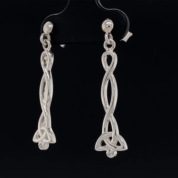 Keith Jack Celtic Trinity Post Dangle Earrings Image 2 Geralds Jewelry Oak Harbor, WA