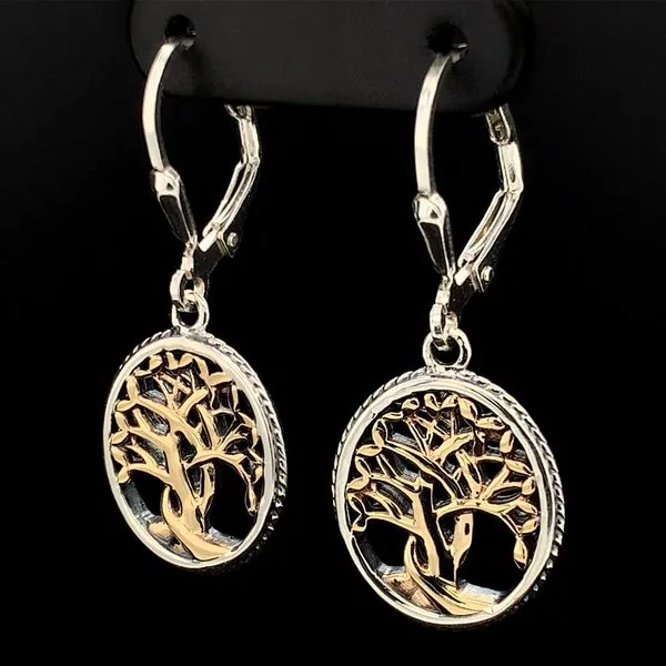 Keith Jack Celtic Small Tree Of Life Dangle Earrings Image 2 Geralds Jewelry Oak Harbor, WA