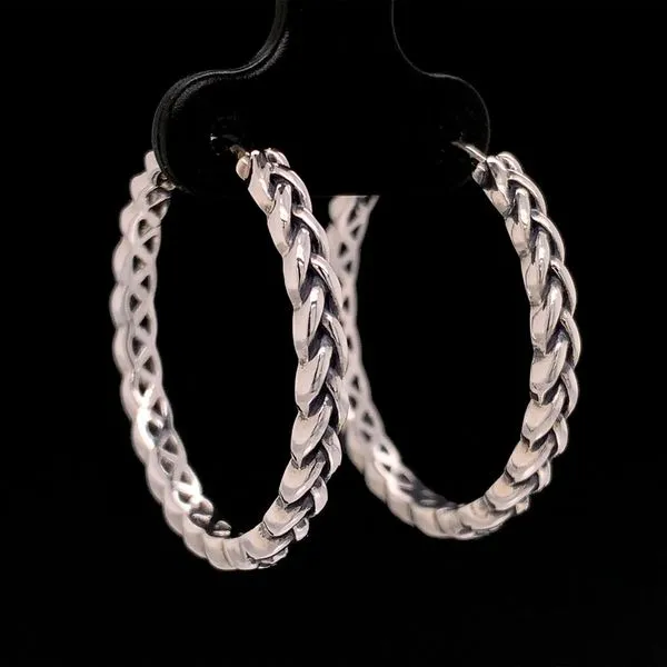 Keith Jack Celtic Eclipse Medium Hoop Earrings Image 2 Geralds Jewelry Oak Harbor, WA