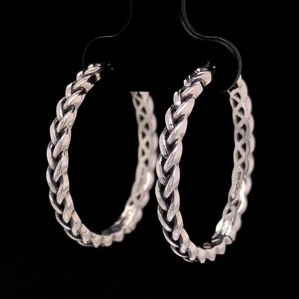 Keith Jack Celtic Eclipse Medium Hoop Earrings Image 3 Geralds Jewelry Oak Harbor, WA