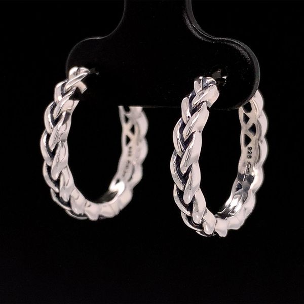 Keith Jack Celtic Eclipse Small Hoop Earrings Image 2 Geralds Jewelry Oak Harbor, WA