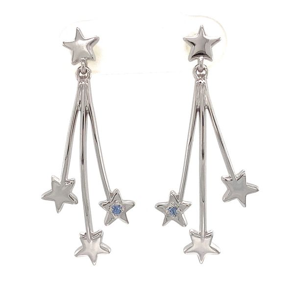 Shooting Stars Yogo Sapphire Earrings Image 4 Geralds Jewelry Oak Harbor, WA
