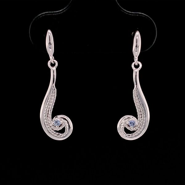 Swirl Rope Style Yogo Sapphire Earrings Geralds Jewelry Oak Harbor, WA