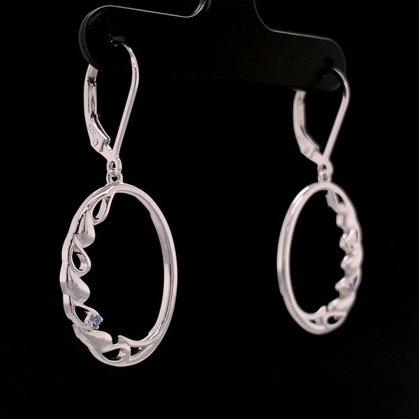 Waves Yogo Sapphire Earrings Image 3 Geralds Jewelry Oak Harbor, WA