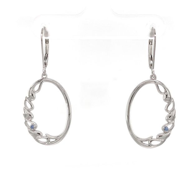 Waves Yogo Sapphire Earrings Image 4 Geralds Jewelry Oak Harbor, WA