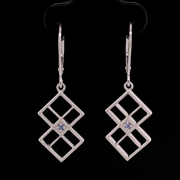 Geometric Yogo Sapphire Earrings Geralds Jewelry Oak Harbor, WA
