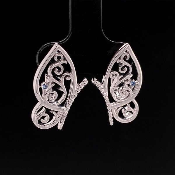 Butterfly Yogo Sapphire Earrings Image 2 Geralds Jewelry Oak Harbor, WA